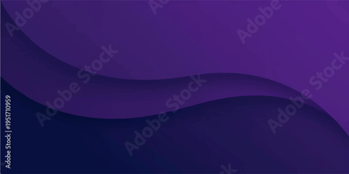 Abstract blue background with smooth flowing wave lines and glowing purple light in a modern futuristic design