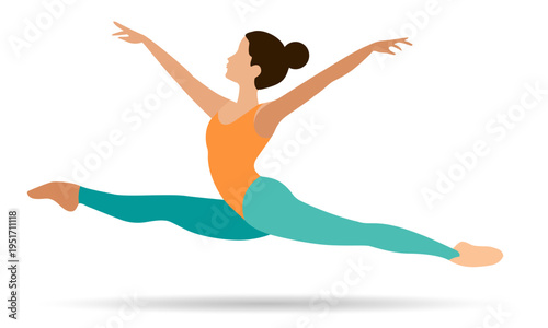  Floor gymnast woman artistic