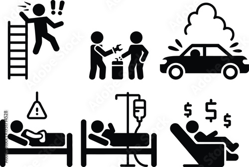 Common causes and scenarios of personal injuries and medical care situations