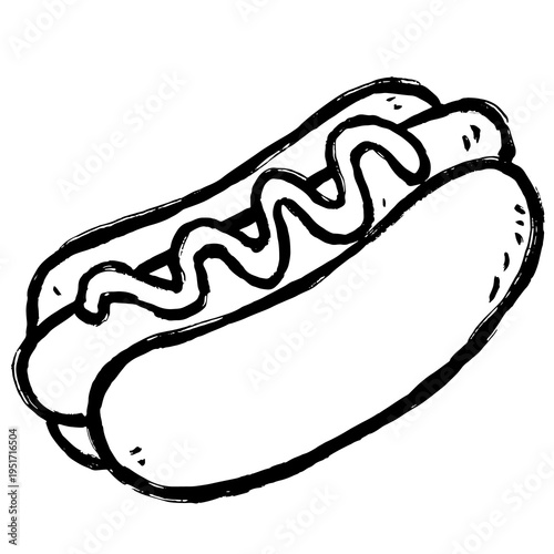 hot dog vector illustration