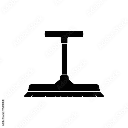 Wide Floor Wax Applicator Pad Silhouette for Hardwood Polishing and Janitorial Supply