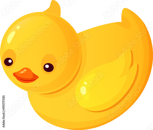 Yellow rubber duck toy for children bath time fun
