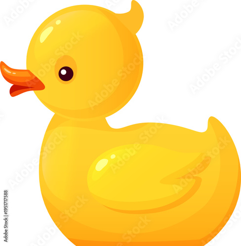 Yellow rubber duck toy for children's bath and play