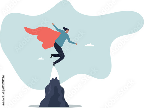 Ambition to success, motivation or aspiration to achieve goal, victory or career growth, challenge or aiming for success .human life and situation.