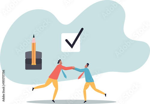 Commitment, promise or agreement to deliver or finish work, leadership skill or trust on work responsibility, accountability or engagement .human life and situation.