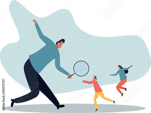 Searching the best candidate or job, Human resources, head hunt, choosing talent for job vacancy or company recruitment.business concept.human life and situation.