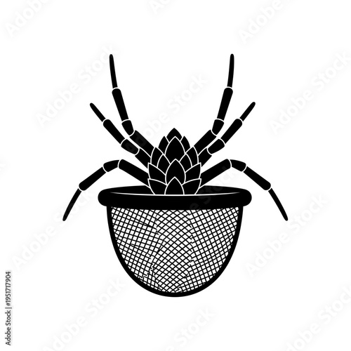 Mesh Hop Spider Basket Silhouette for Brewery Boiling and Craft Beer Hop Extraction
