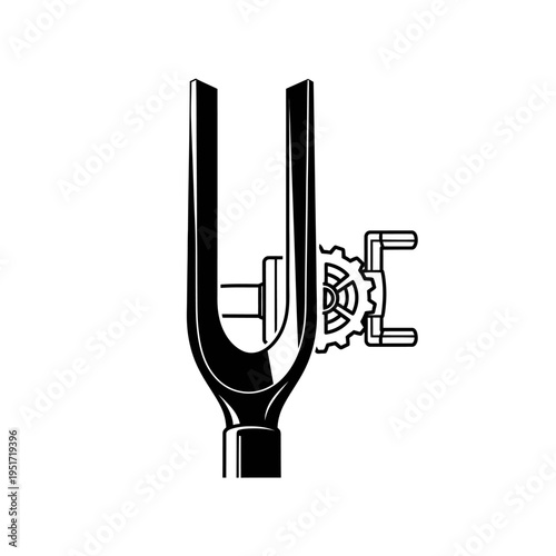 Black Silhouette of a Large Roughing Gouge for Wood Turning and Lathe Craftsmanship