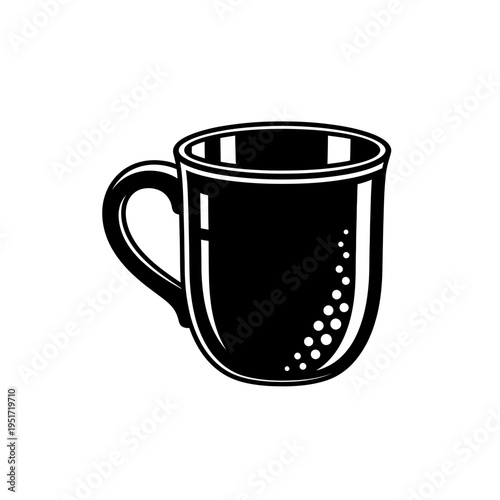 Black Silhouette of a Sommelier Tastevin Silver Cup for Traditional Wine Tasting and Fine Dining