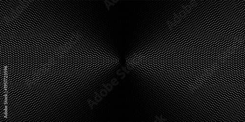 Obraz na plátně Wave dots abstract pattern