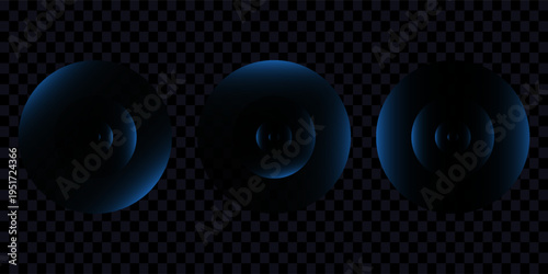 Sound wave. Signal concentric circle. Round light effect. Wifi range. Radio station signal. Water ripple with circle waves. A place or a painful point. Radar screen. Vector effect.