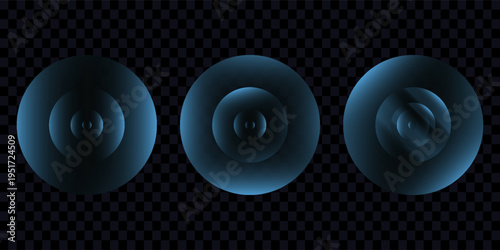 Sound wave. Signal concentric circle. Round light effect. Wifi range. Radio station signal. Water ripple with circle waves. A place or a painful point. Radar screen. Vector effect.