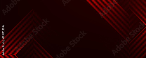 Abstract red neon arrow light glow background. Futuristic cyber laser line motion banner for casino. Dynamic techno perspective beam 3d graphic design. Cool party power and energy boost led tunnel
