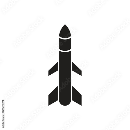 missile rocket fly logo