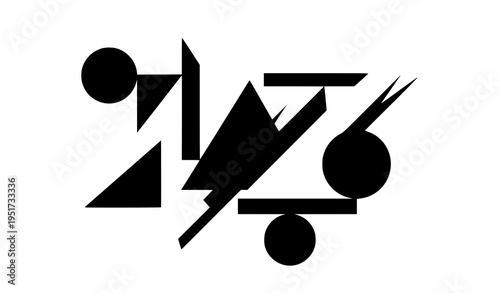 A modern abstract vector graphic design featuring geometric shapes