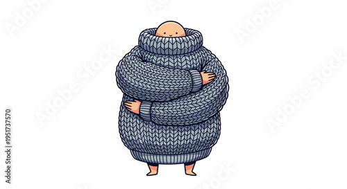 Conceptual illustration of self-care and mental health for corporate wellness and agency marketing campaigns