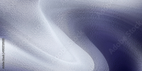 Light matte rippled surface. Plastic glass. Frosted winter window glass. White gray gradient transparent background. Panoramic realistic  Vector illustration