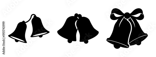 Elegant christmas bells vector art design for holiday celebration and festive decoration element