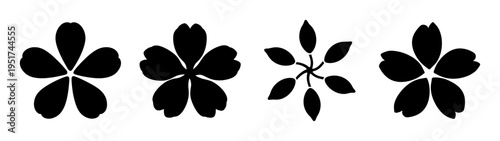 Abstract floral design vector art with botanical elements for graphic design and decoration use