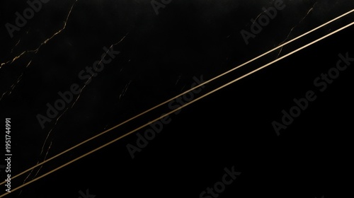 Luxurious Black Marble Texture with Golden Veins, Abstract Background for Interior Design and Architectural Visualization