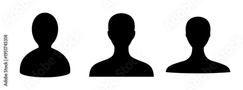 Three black spatula silhouettes cooking tools kitchen utensils chef equipment culinary design vector art