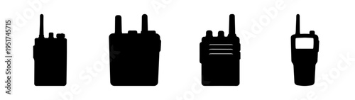 Explore diverse walkie talkie vector art collection for communication and security purposes online now