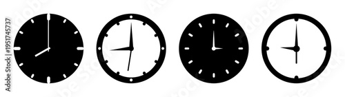 Explore time zones and time management with this graphic of clocks showing different times zones around world