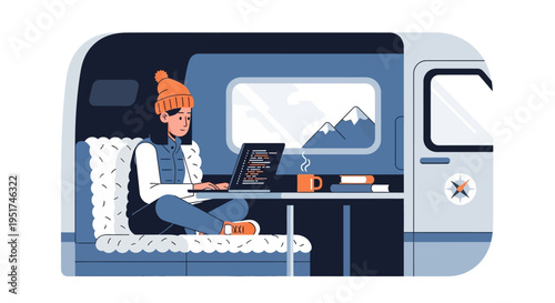 Artisanal Ethiopian Coffee Ceremony Vector Illustration for Global Heritage and Cultural Storytelling Marketing Campaigns