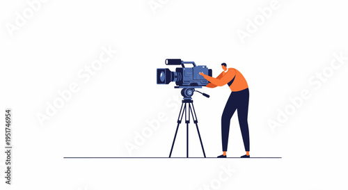 Professional content strategist filming high-quality brand narratives for premium B2B marketing campaigns and corporate video production.