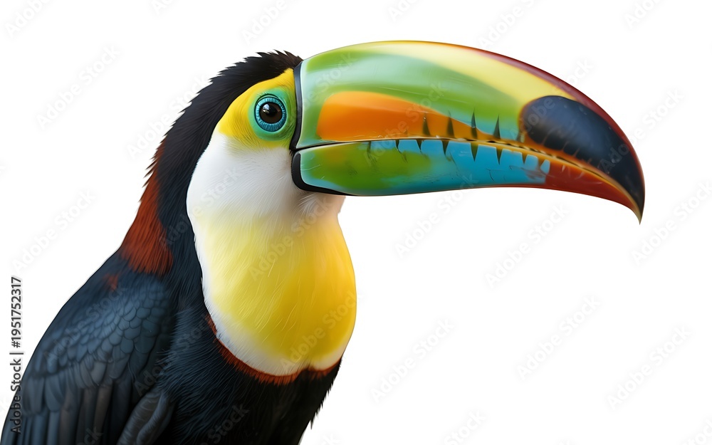 Obraz premium toucan isolated on white background