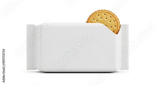 A white mug with a taco sticking out
