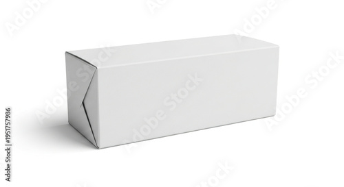A white rectangular box with a creased side