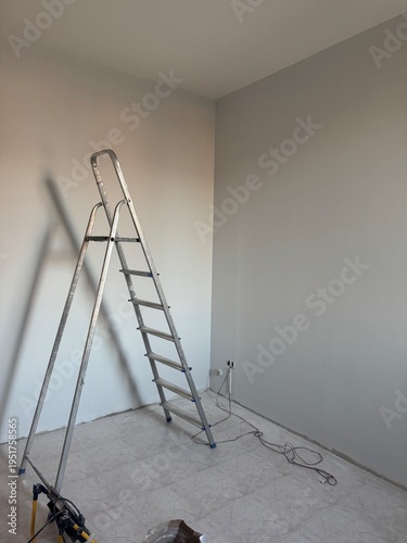 pittura mura con scala