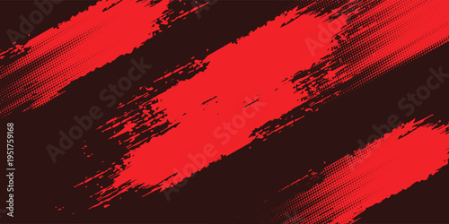 black red dragon decal brush fire volcano lava sakura Asia Japan anime style illustration sporty background banner style illustration. modern