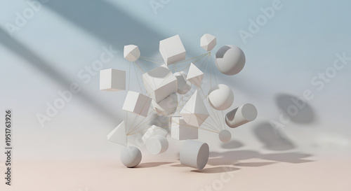 Wallpaper Mural close up of a ballet shoes on white background Torontodigital.ca