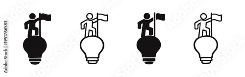 Innovation and Success Leadership Concept Icon