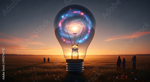 Wallpaper Mural light bulb in the sky Torontodigital.ca