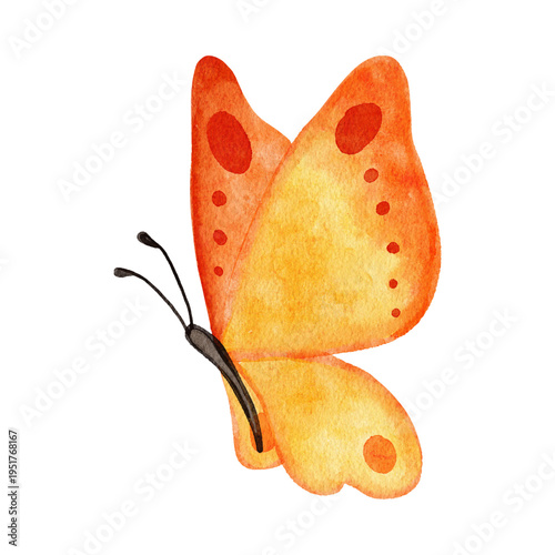 A vibrant swarm of yellow butterflies flying together in a beautiful formation against a clean white background, creating a sense of freedom and joy.