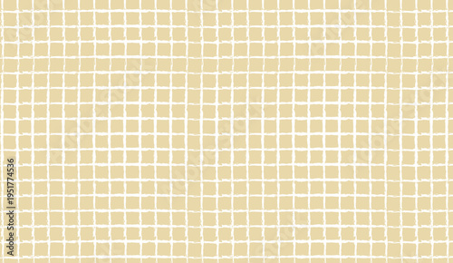 Beige Checkerboard Grid Textured Background Design