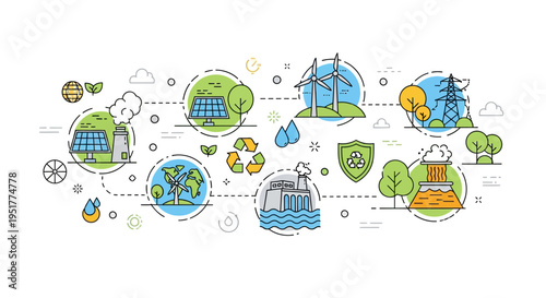 Set of 20 eco friendly icons vector, environmental protection symbols
