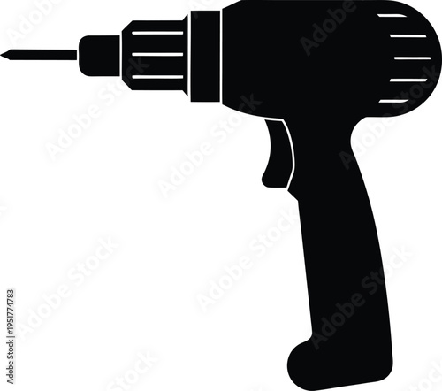 Surgical orthopedic drill silhouette