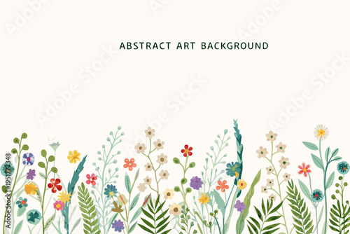 A colorful floral arrangement and foliage against a plain white background