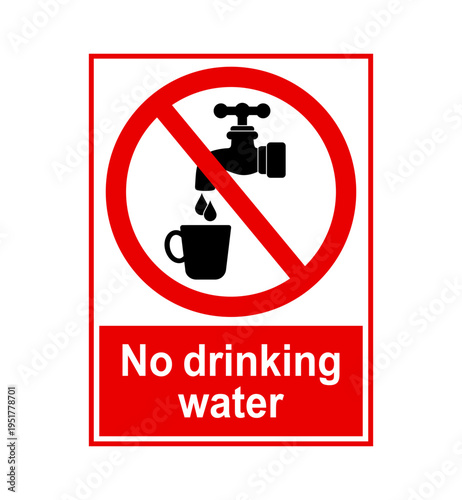 znak zakazujący picia wody