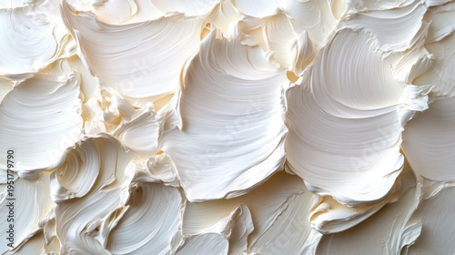 Abstract White Paint Strokes Texture Background