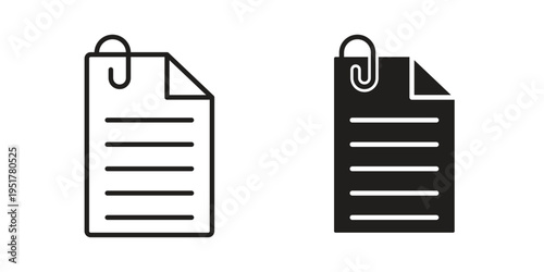 Assignment icon linear vector outline, symbol logo design style