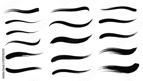 Collection of various eyebrow shapes and styles