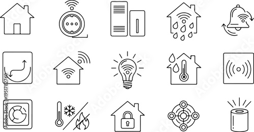 AI search and smart discovery icon with magnifying glass and sparkle stars symbol, generative AI logo in gradient style for artificial intelligence, data analysis and research concepts eps