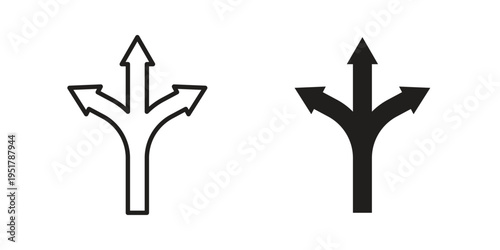 Flexibility icon linear vector outline, symbol logo design style