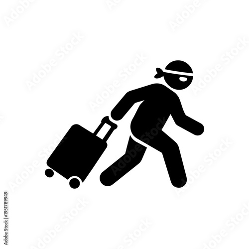 Luggage Theft Thief Icon