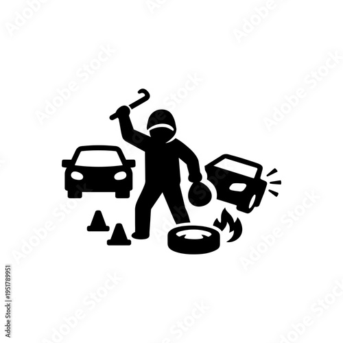 Riot And Property Vandalism icon